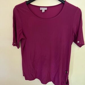 db Burgundy Women's Top size Large Petite
